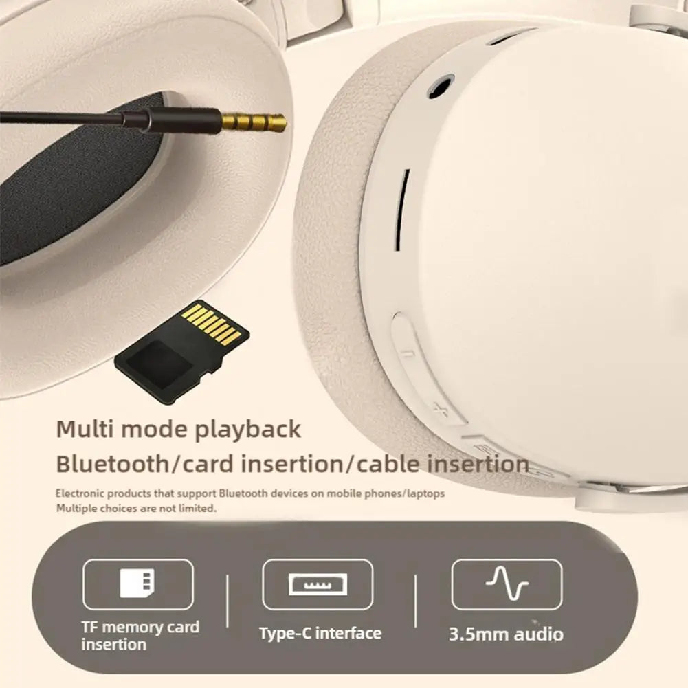 P2961 Wireless Bluetooth Headphones Over Ear Comfortable Deep Bass Headset Long Battery Life
