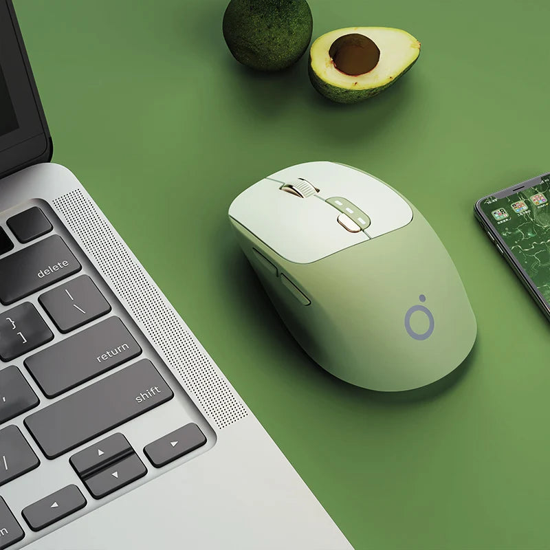 EWEADN Wireless Office Mouse,1600 DPI 2.4GHz wireless Bluetooth Rechargeable/Silent,Type-C Office Gaming Home Laptop/Desktop PCs