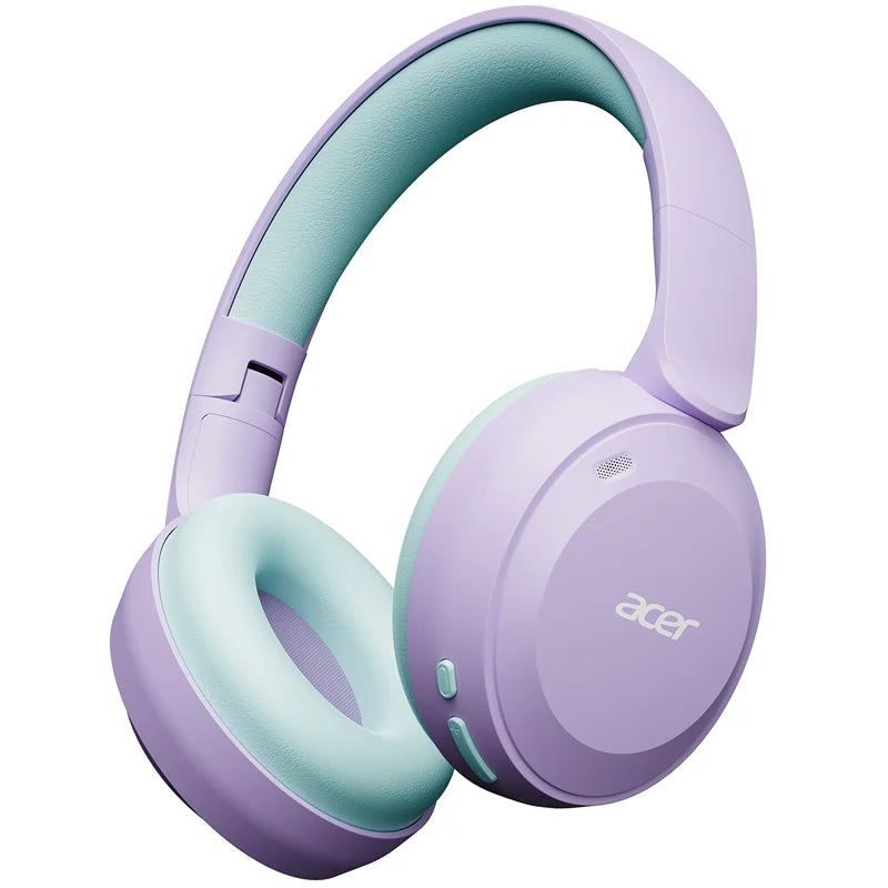 Acer Kids Bluetooth 6.0 Headphones 85/94dB Volume Limited Lightweight Over-Ear Wireless Toddler Headphones with Built-in Mic