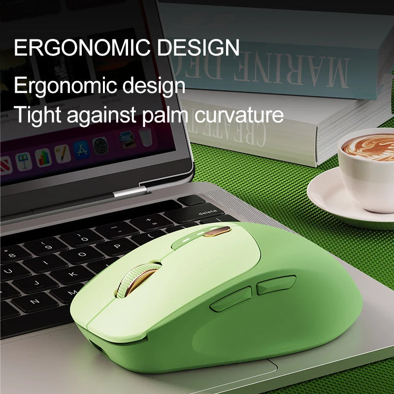 EWEADN Wireless Office Mouse,1600 DPI 2.4GHz wireless Bluetooth Rechargeable/Silent,Type-C Office Gaming Home Laptop/Desktop PCs