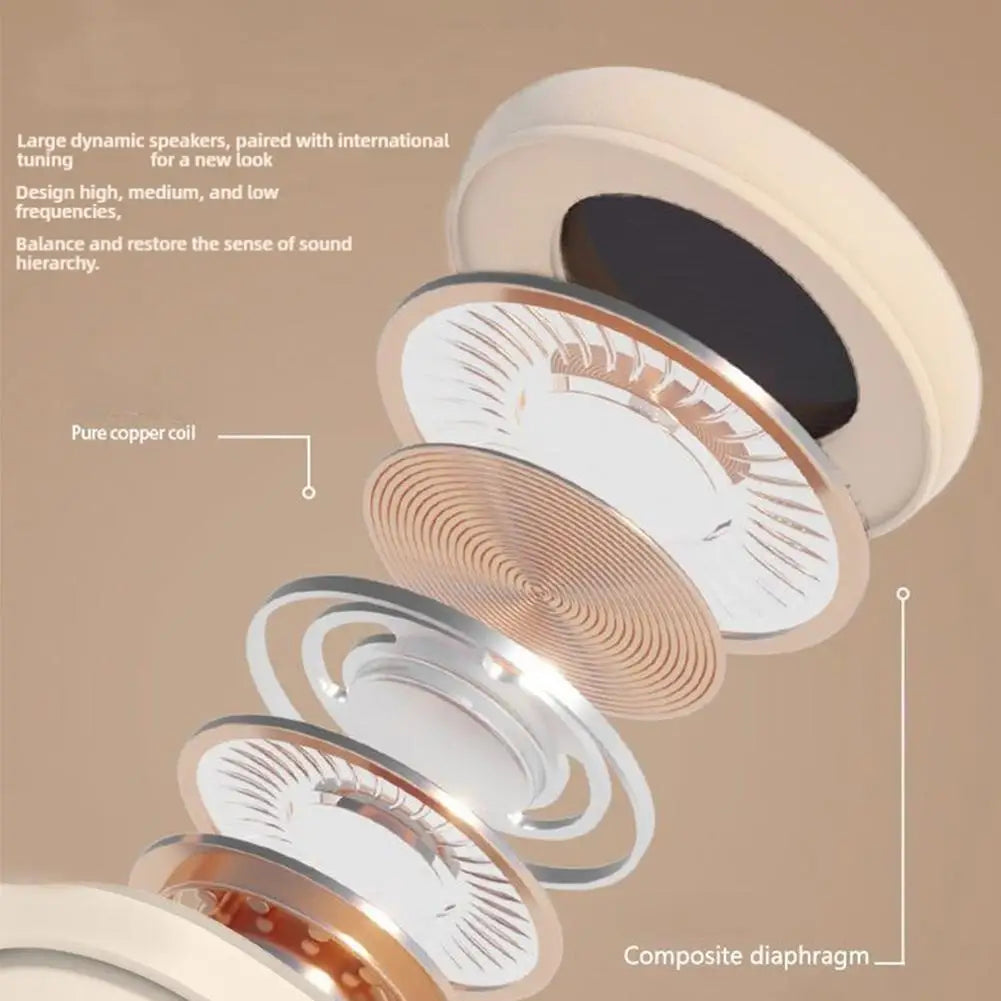 P2961 Wireless Bluetooth Headphones Over Ear Comfortable Deep Bass Headset Long Battery Life