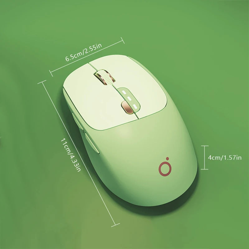 EWEADN Wireless Office Mouse,1600 DPI 2.4GHz wireless Bluetooth Rechargeable/Silent,Type-C Office Gaming Home Laptop/Desktop PCs