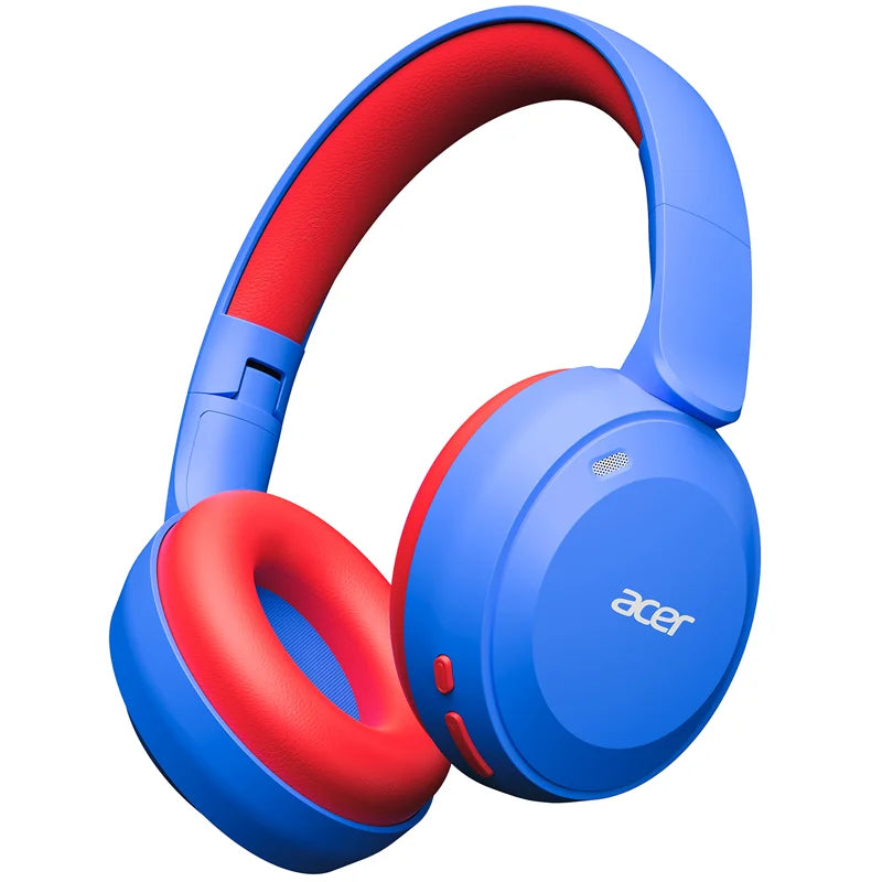 Acer Kids Bluetooth 6.0 Headphones 85/94dB Volume Limited Lightweight Over-Ear Wireless Toddler Headphones with Built-in Mic